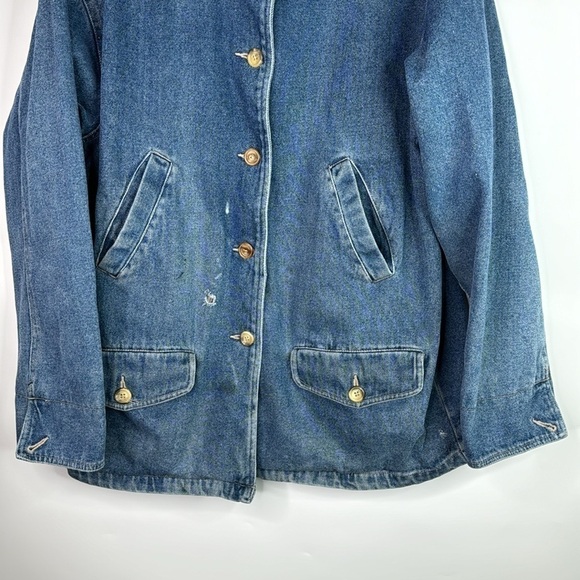 Vintage Cherokee Lined Denim Chore Rancher Jacket Size Medium - Picture 3 of 14